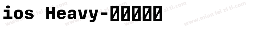 ios Heavy字体转换